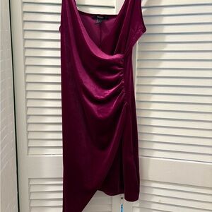 Elegant Burgundy Dress